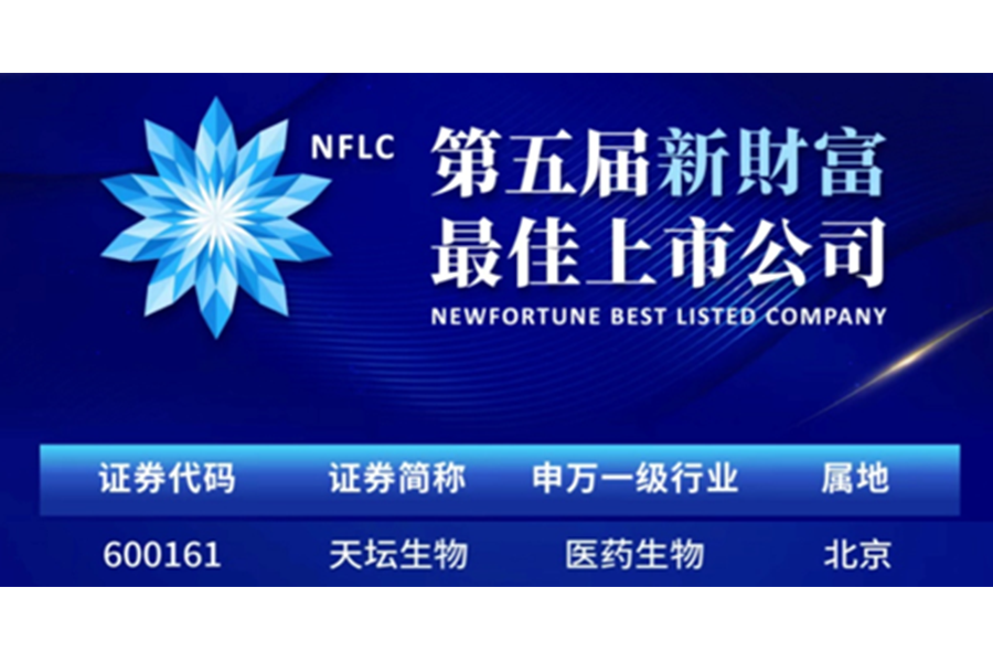 2023第五屆新財(cái)富最佳上市公司獎(jiǎng)